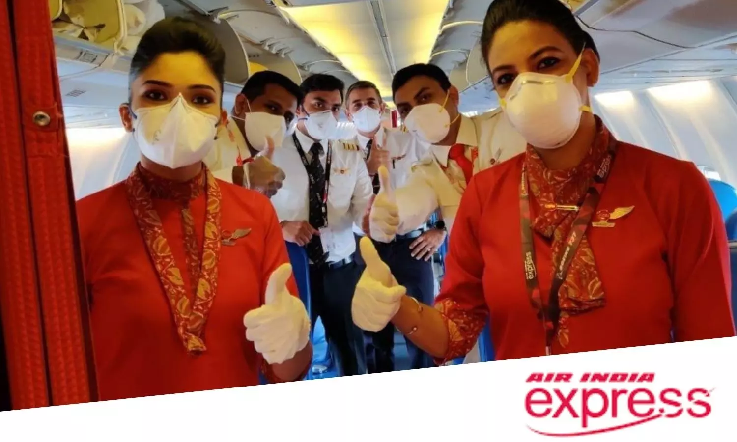 international flight air india express first flight to dubai with fully vaccinated crew