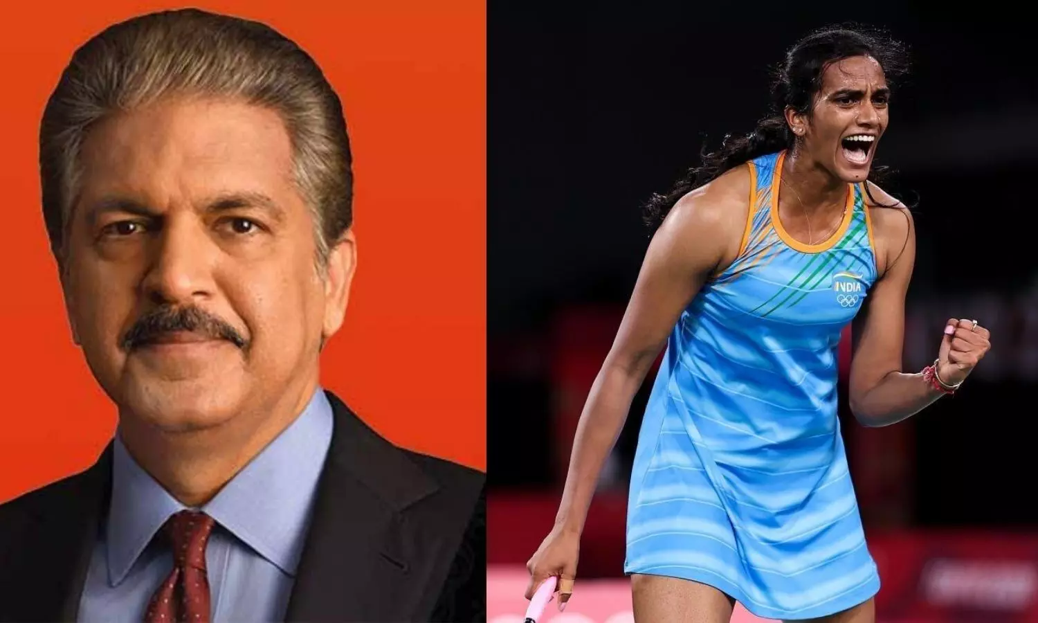 Anand Mahindra and PV Sindhu