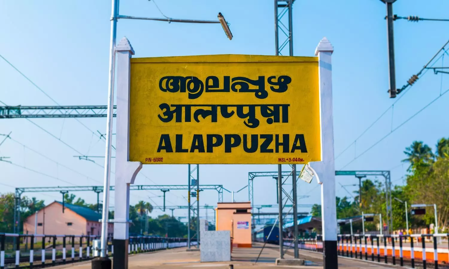 Alappuzha railway station board