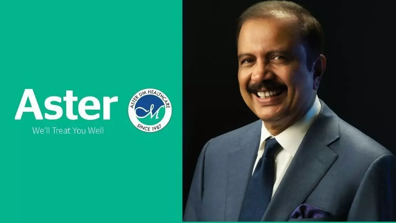 Dr Azad Moopen, founder chairman and managing director (MD) of Aster DM Healthcare/ aster logo
