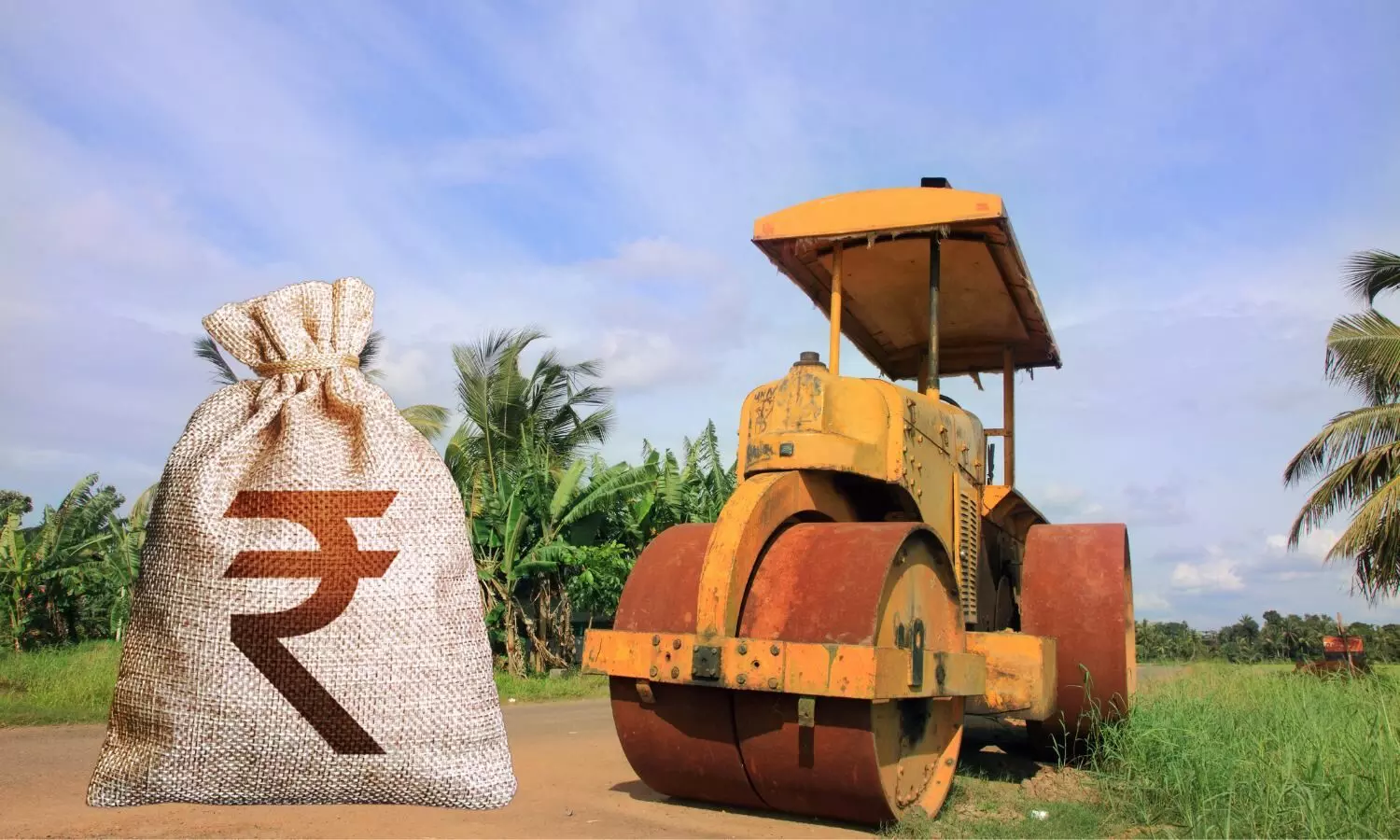 Rupee sack and a Road-Roller