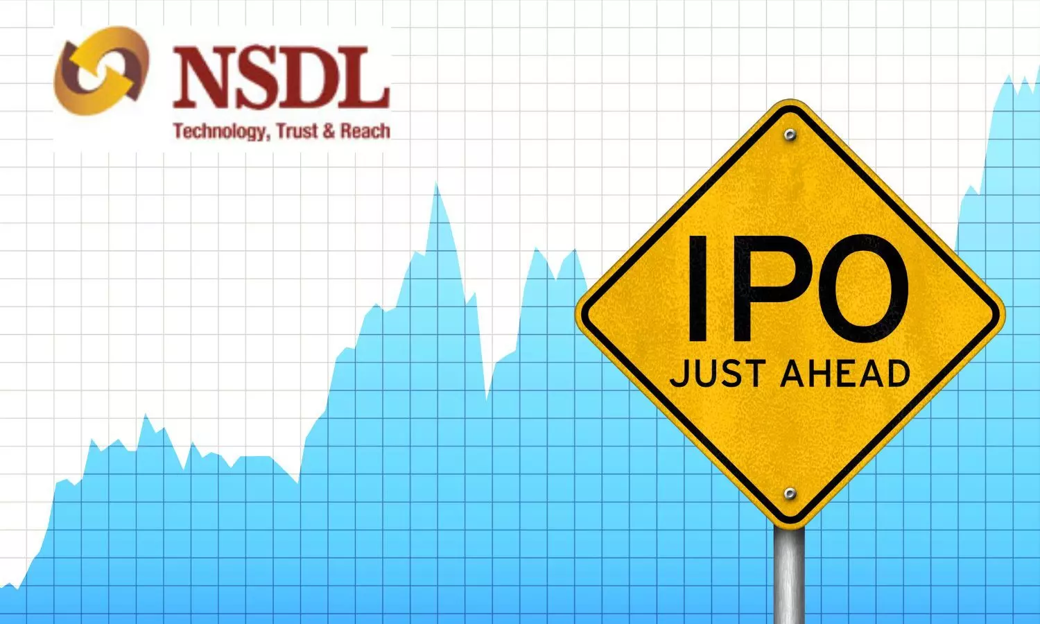 IPO just ahead, NSDL logo