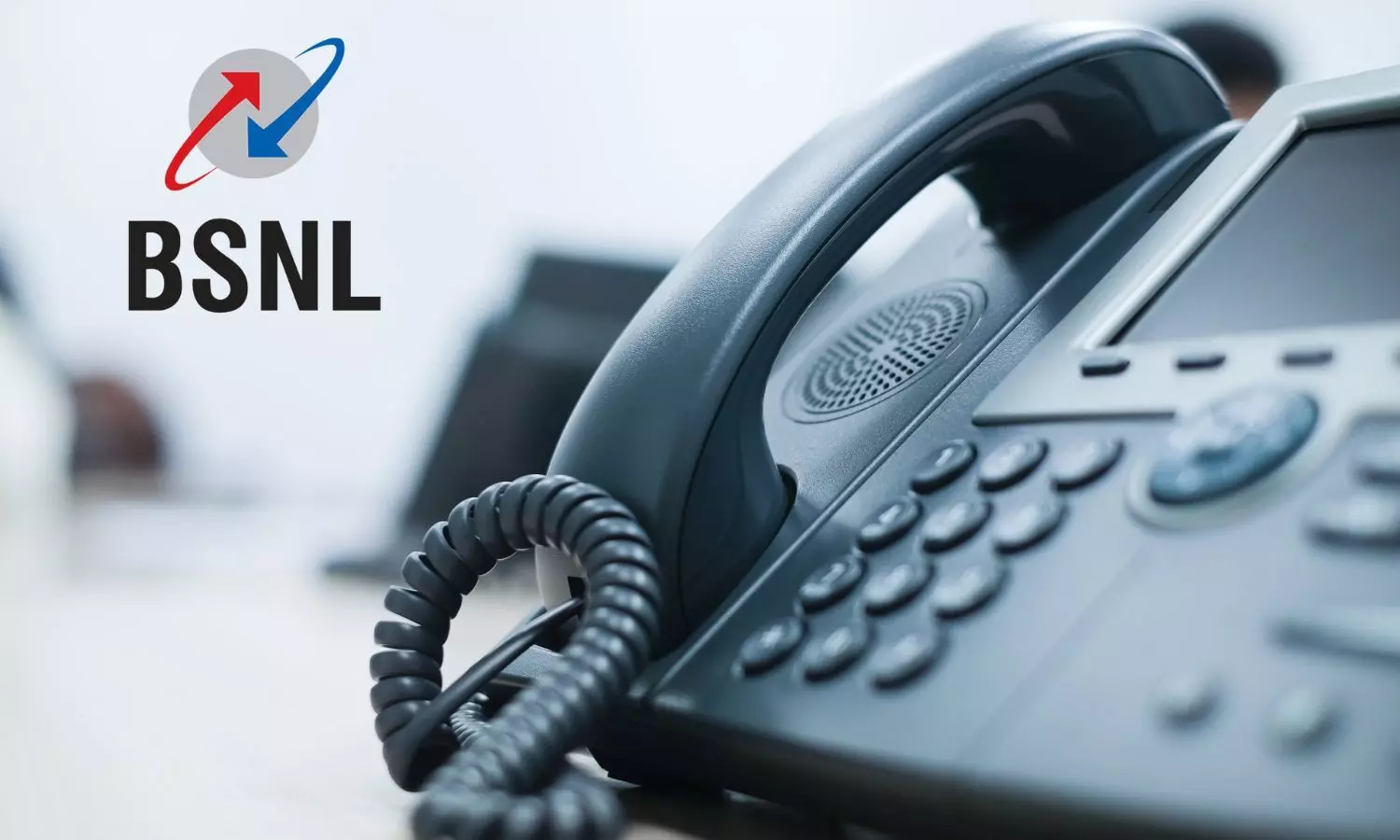 BSNL logo and a telephone