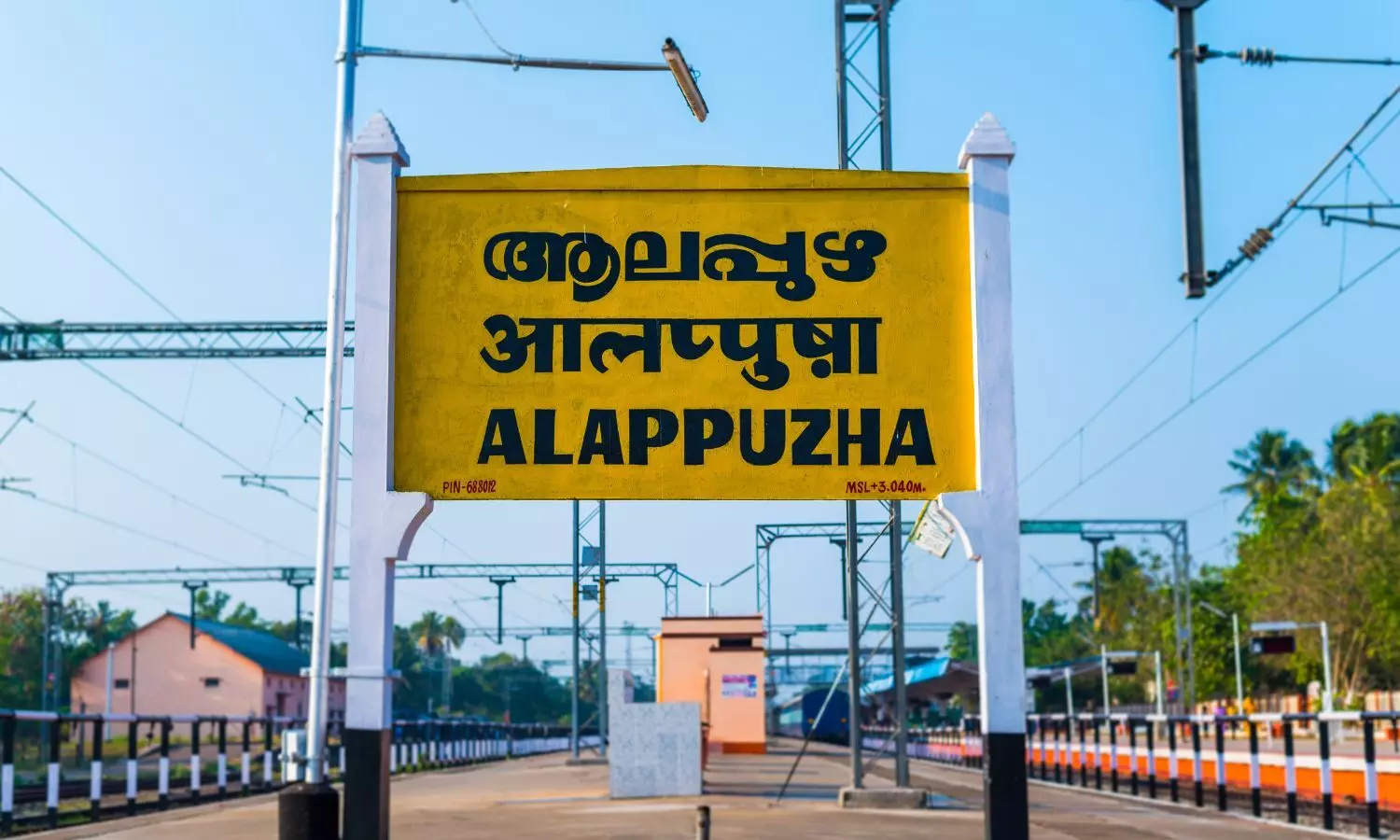 Alappuzha railway station board