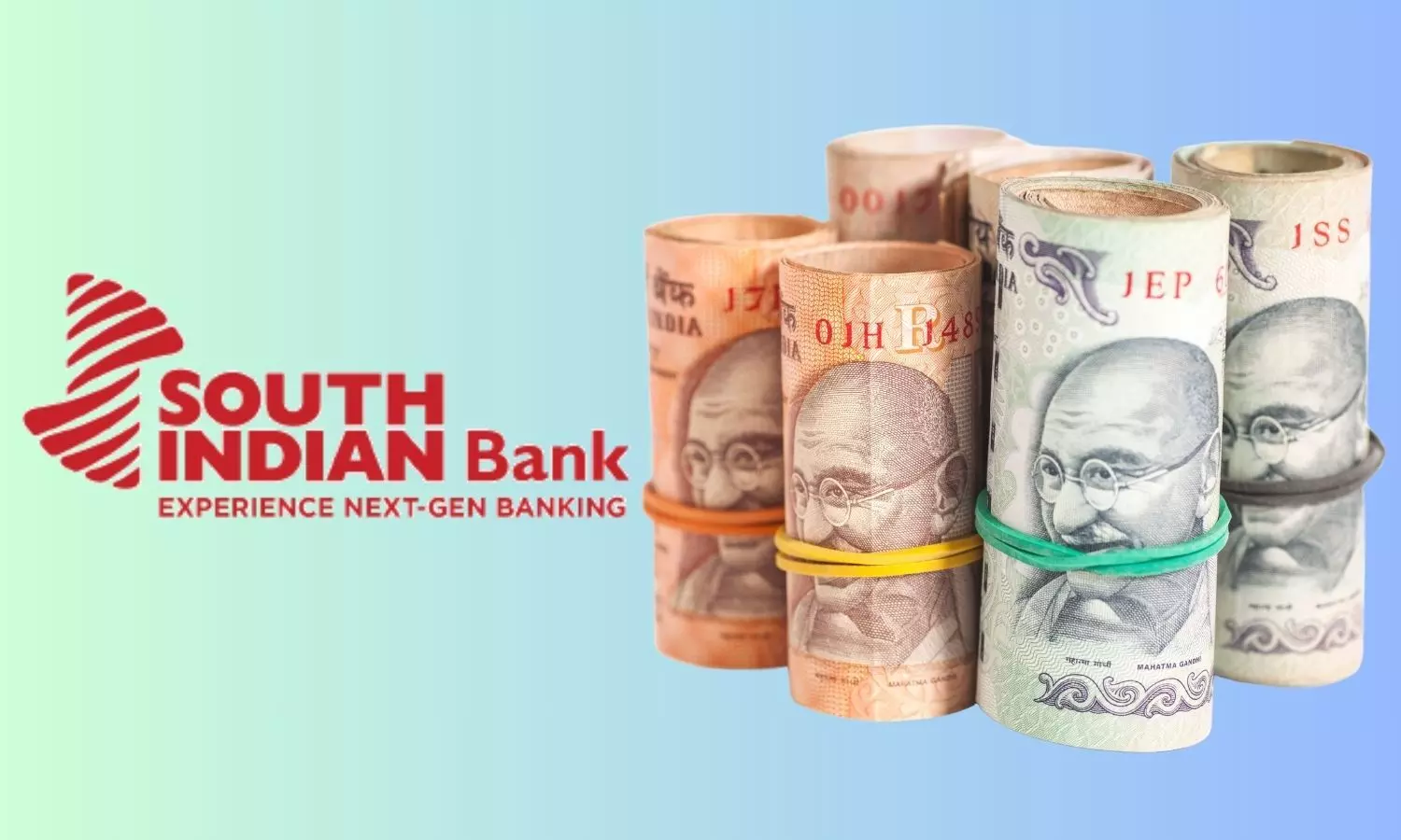SIB logo and Indian Rupee notes