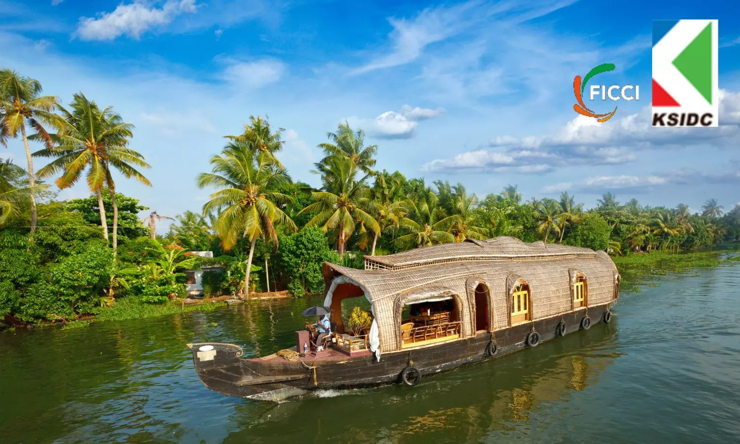 Kerala House Boat, Ficci Logo, KSIDC Logo
