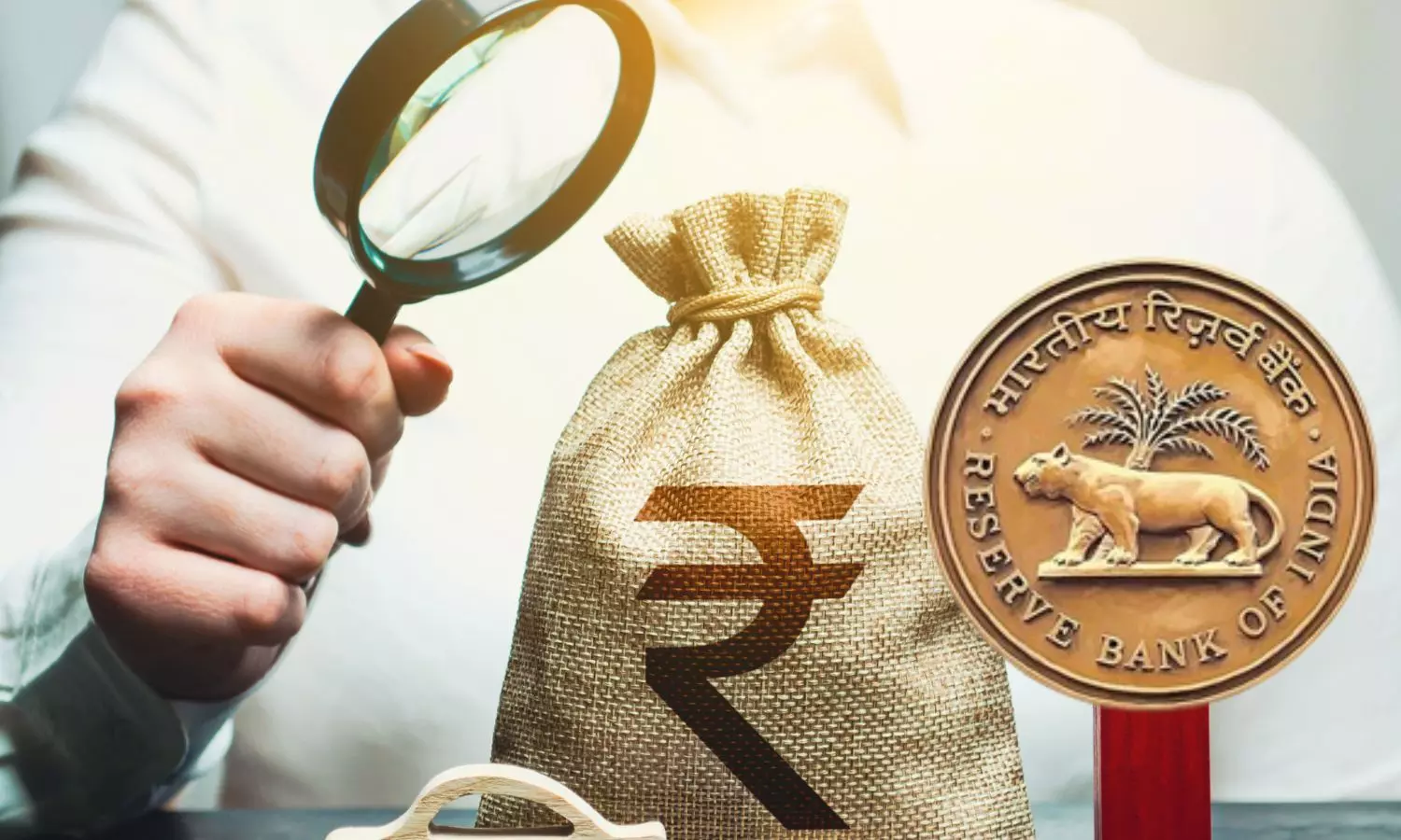 Indian Rupee sack, RBI Logo