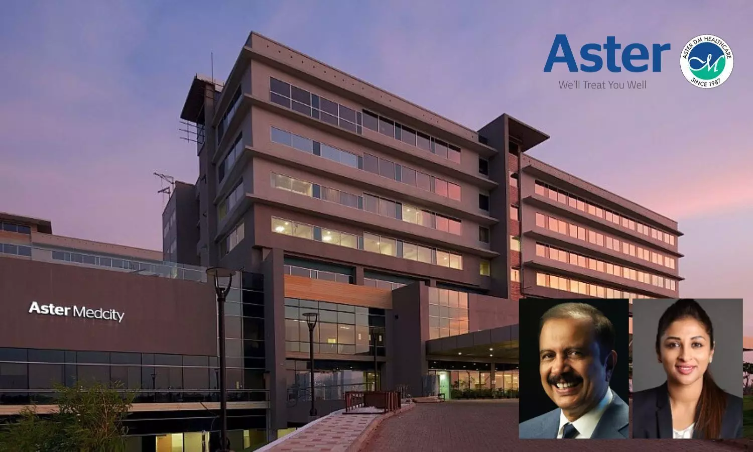 Aster Hospital, Dr Azaad Moopen, Alisha Moopen