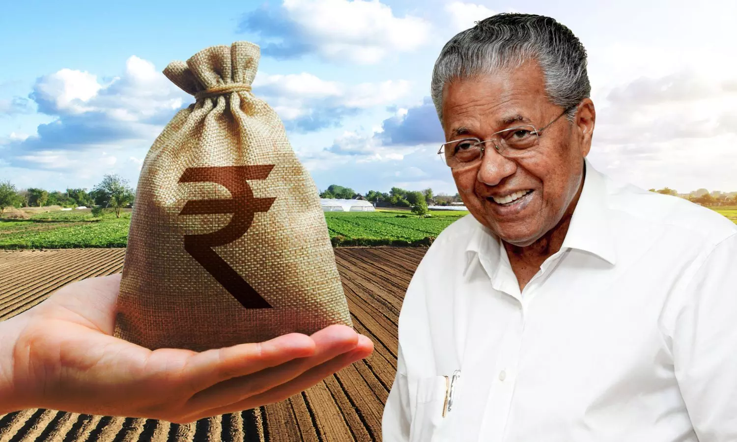 Rupee sack, Pinarayi Vijayan