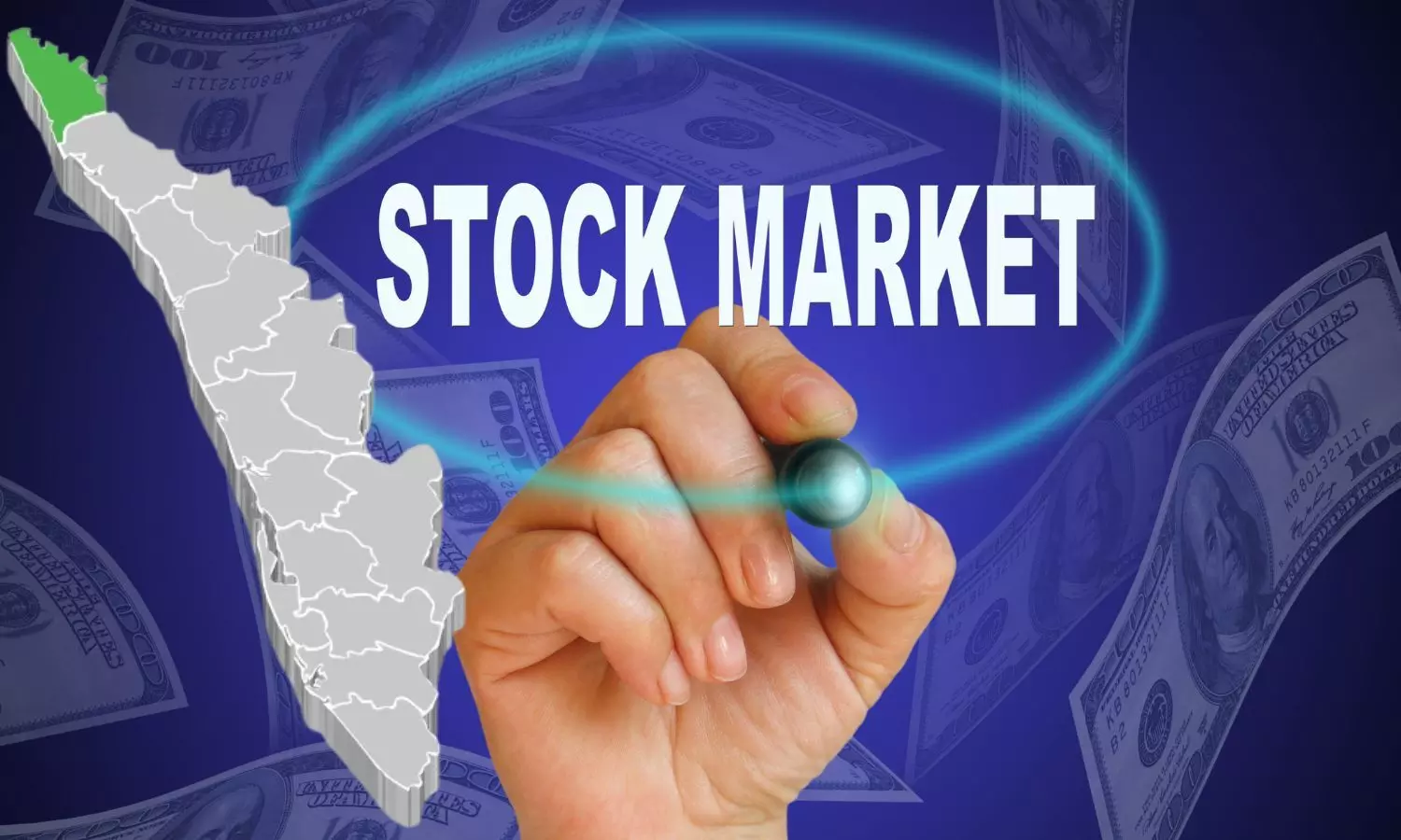 Stock Market, Kerala Map