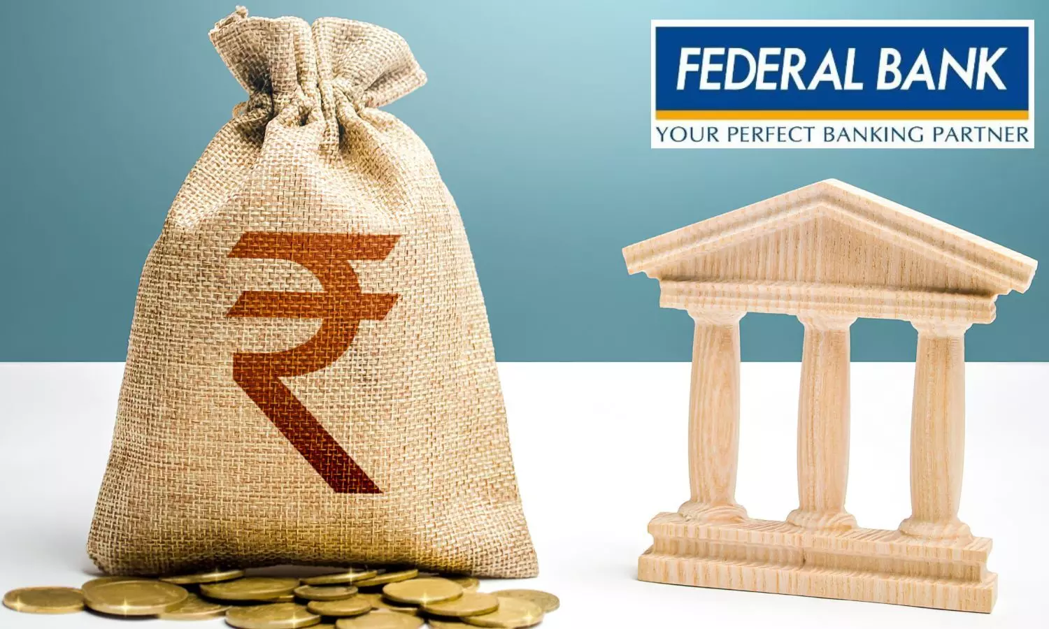 Rupee Sack, Federal Bank Logo