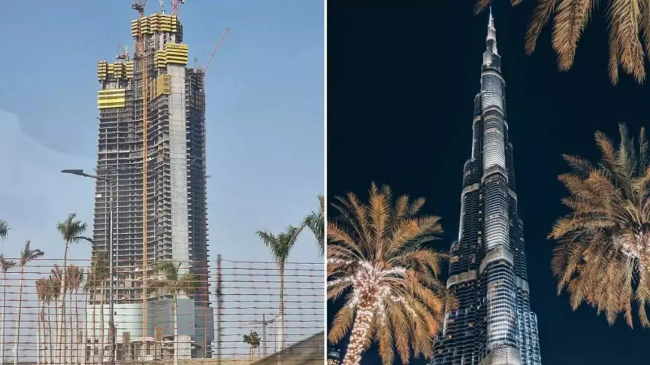 Jeddah Tower and the Burj Khalifa