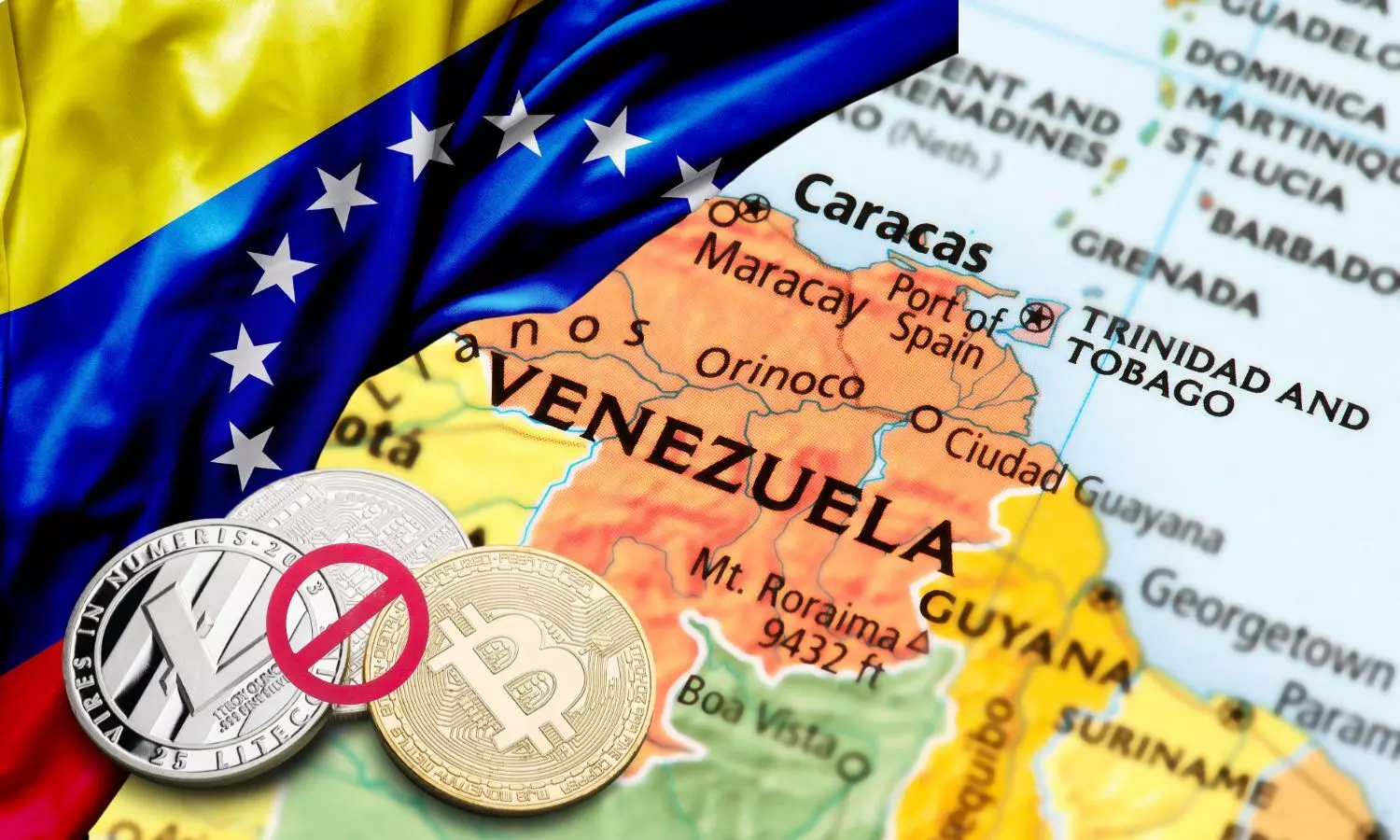 Venezuela Map and Cryptocurrency