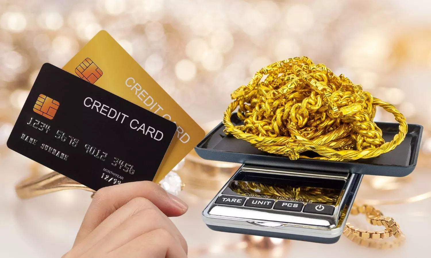 Credit Card, Gold Jewellery