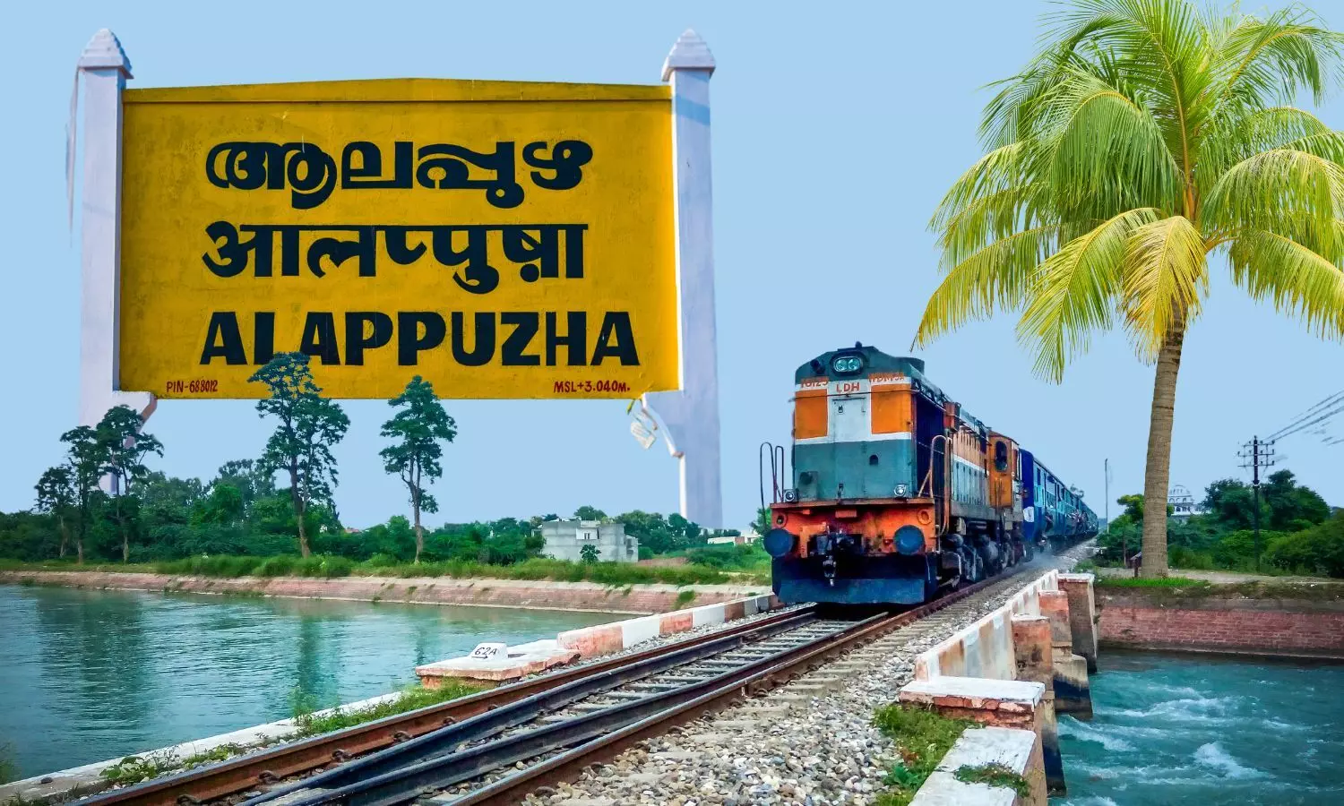 Alappuzha railway station board, Indian Railways
