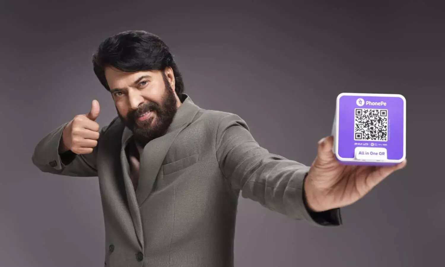 Mammootty With Phonepe speaker