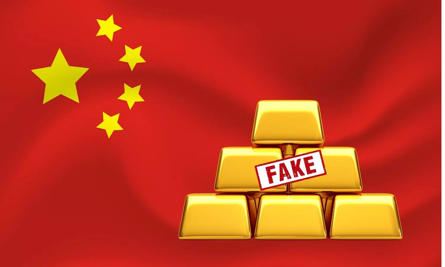 China, gold, fake