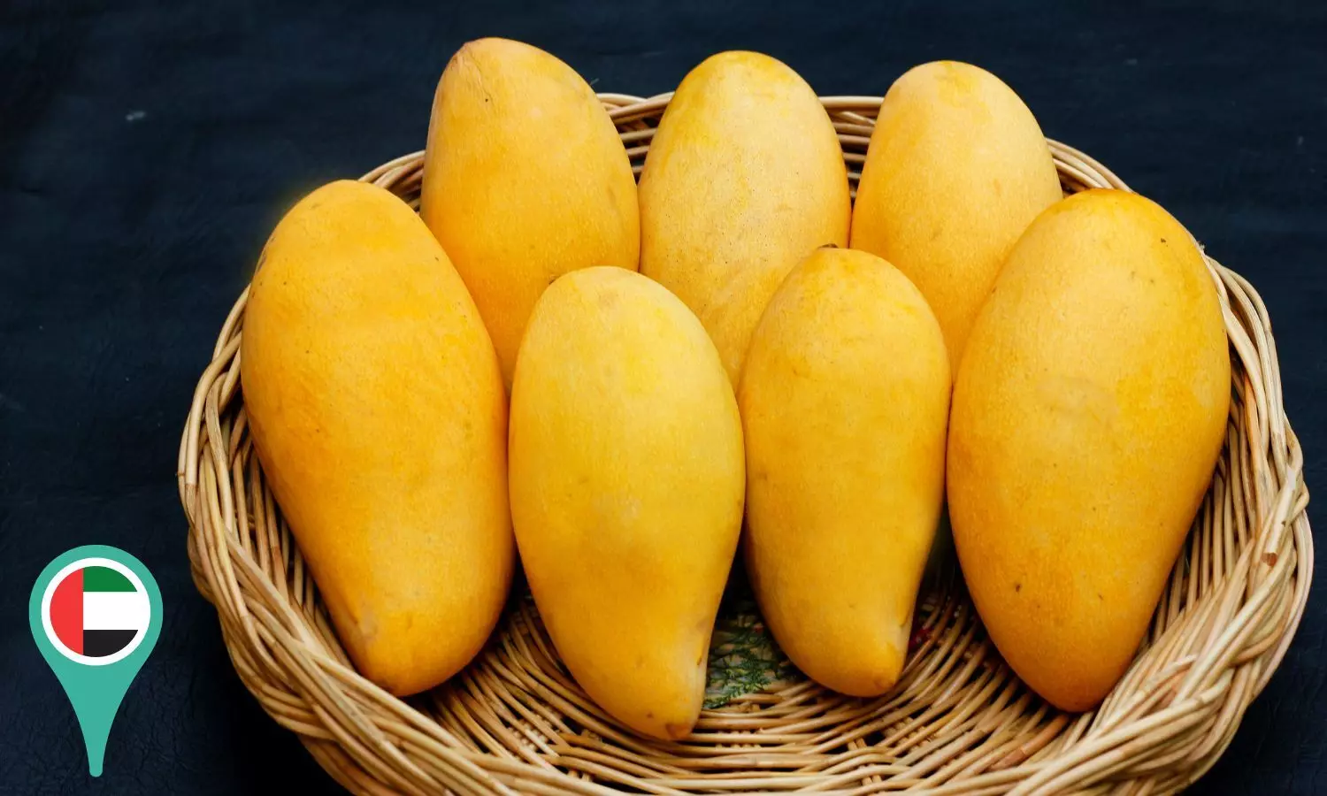 Mangoes in baskets