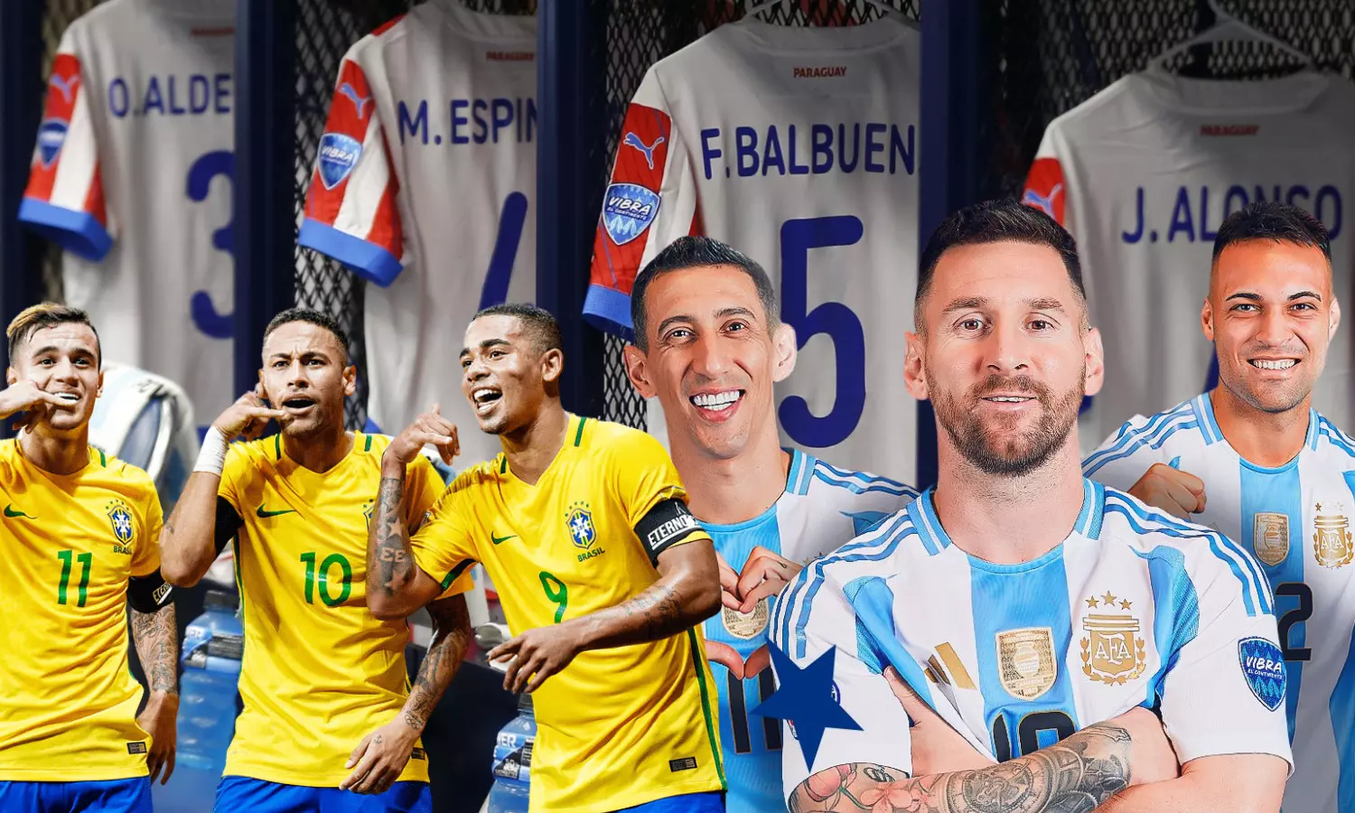 Brazil and Argentina National football team (Copa America)