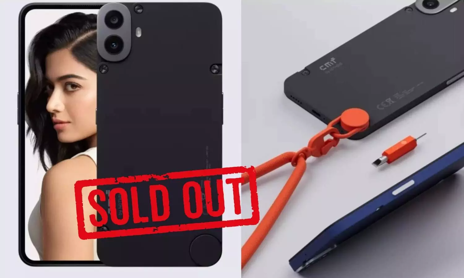 cmf by nothing phone with sold out sticker