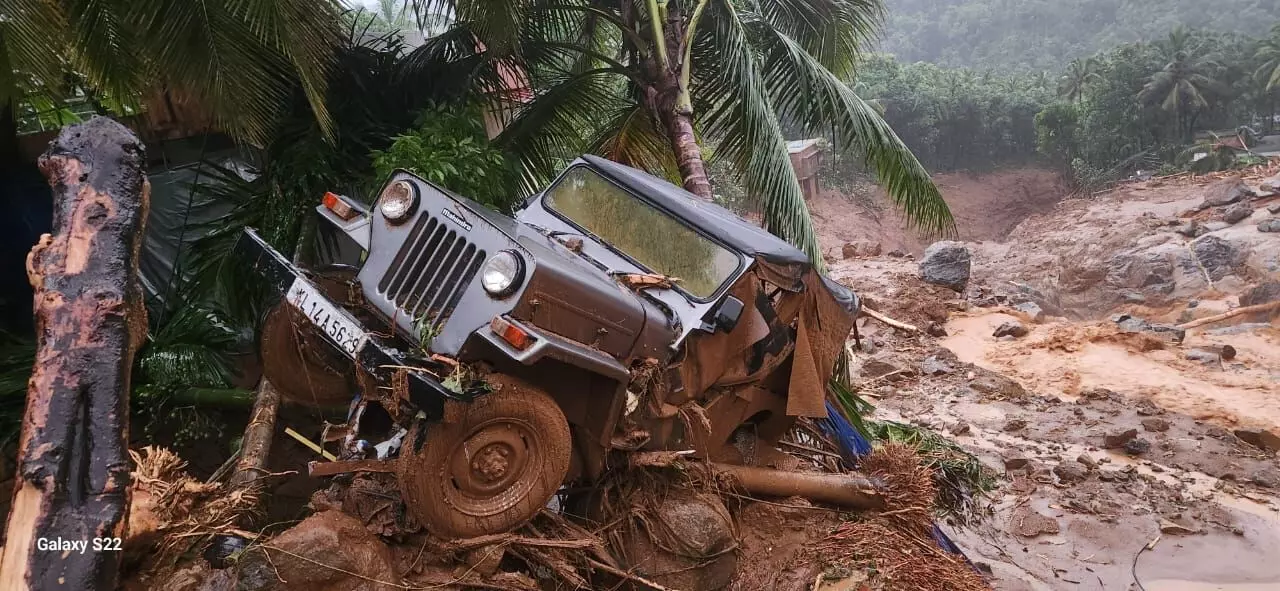 Aftermath of landslides in Wayanad