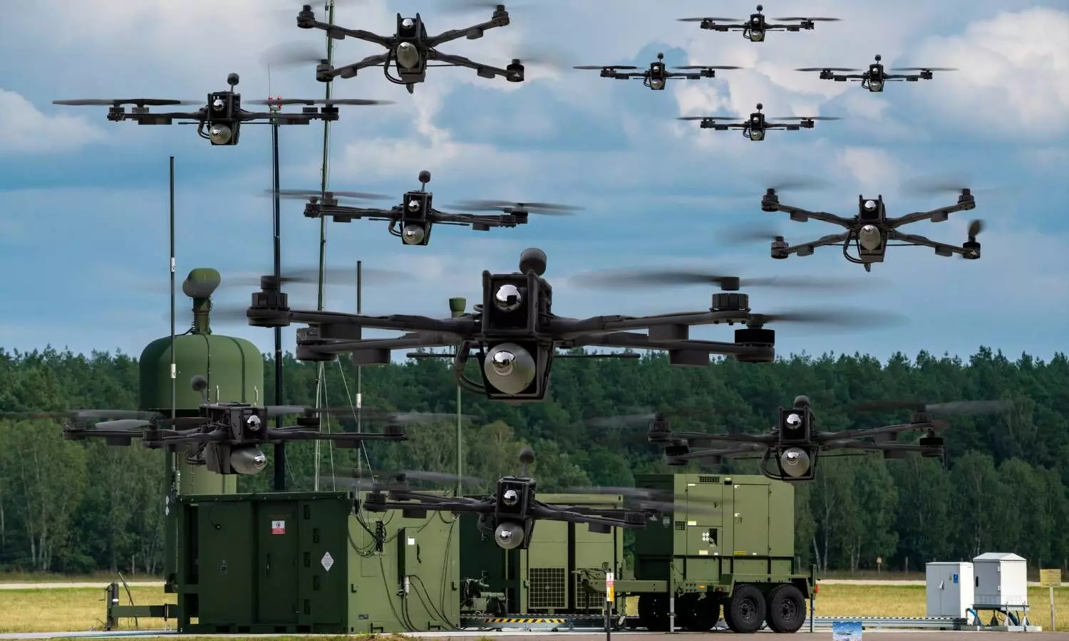 swarm of drones