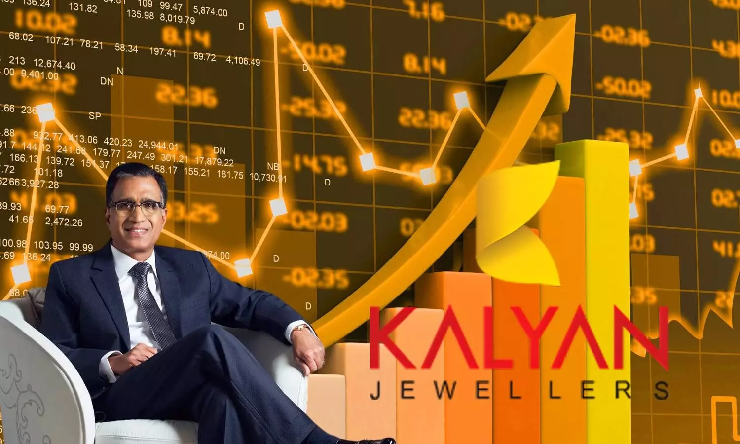 TS Kalayanaraman kalyan jewelers logo stock market trending