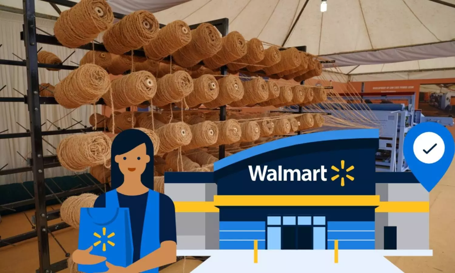 walmart animation and coir background