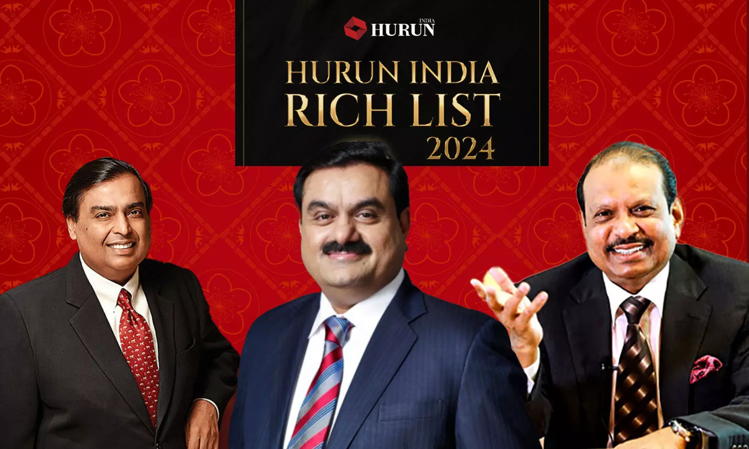 hurun india 2024 rich list, mukesh ambani, gautam adani, ma yusuffali