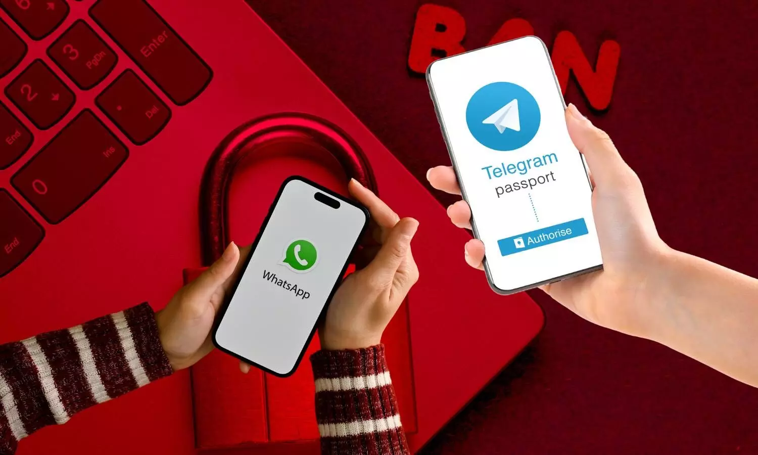 whatsapp telegram ban