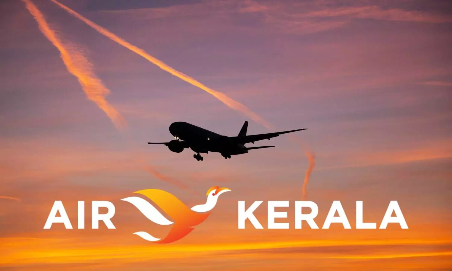 air kerala logo and air craft