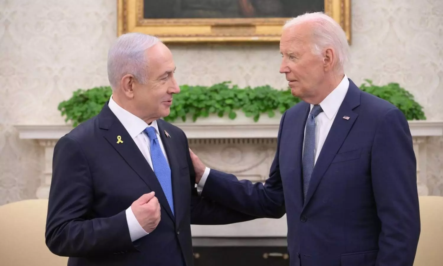 isrel prime minister benjamin nethanyahu with us president joe biden