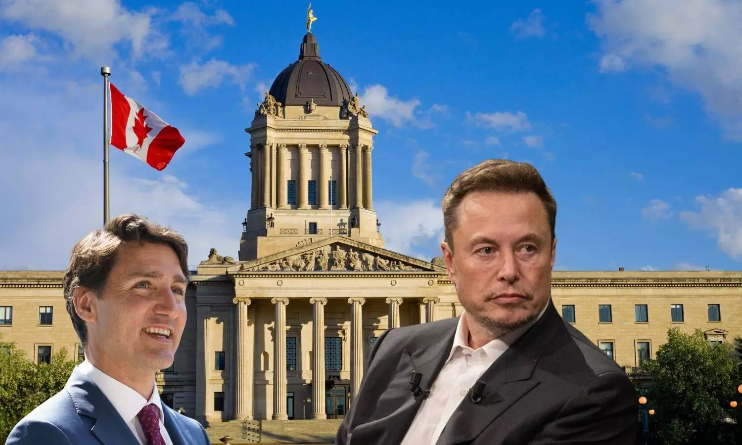 Musk, Justin Trudeau