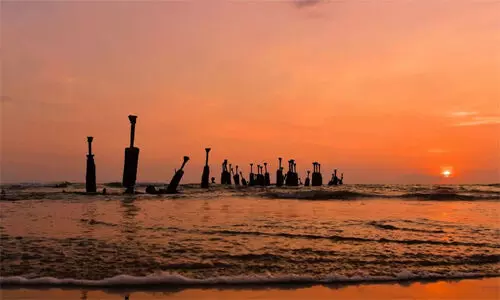 kozhikode beach/ sunset