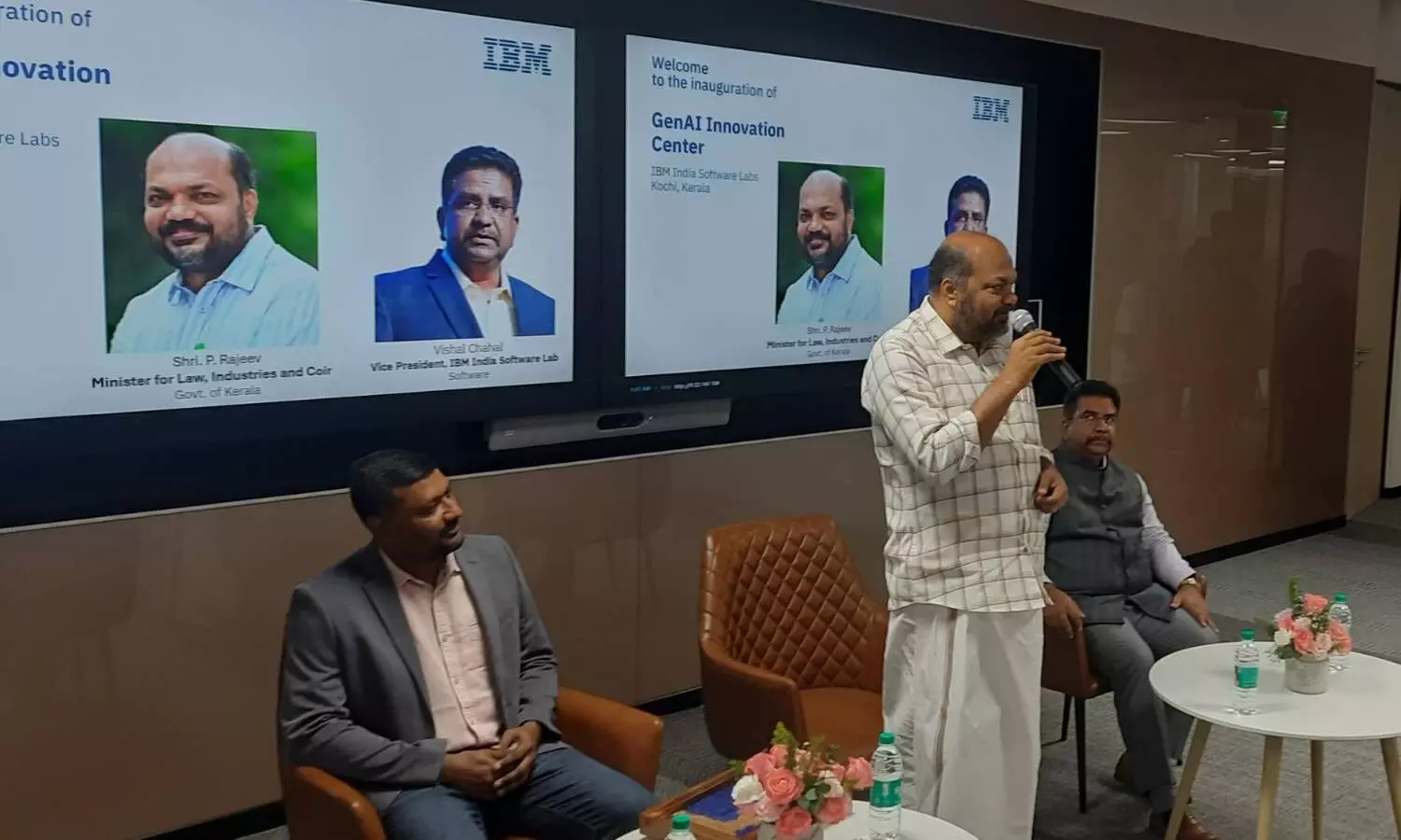 Industries Minister P Rajeeve inaugurates IBM