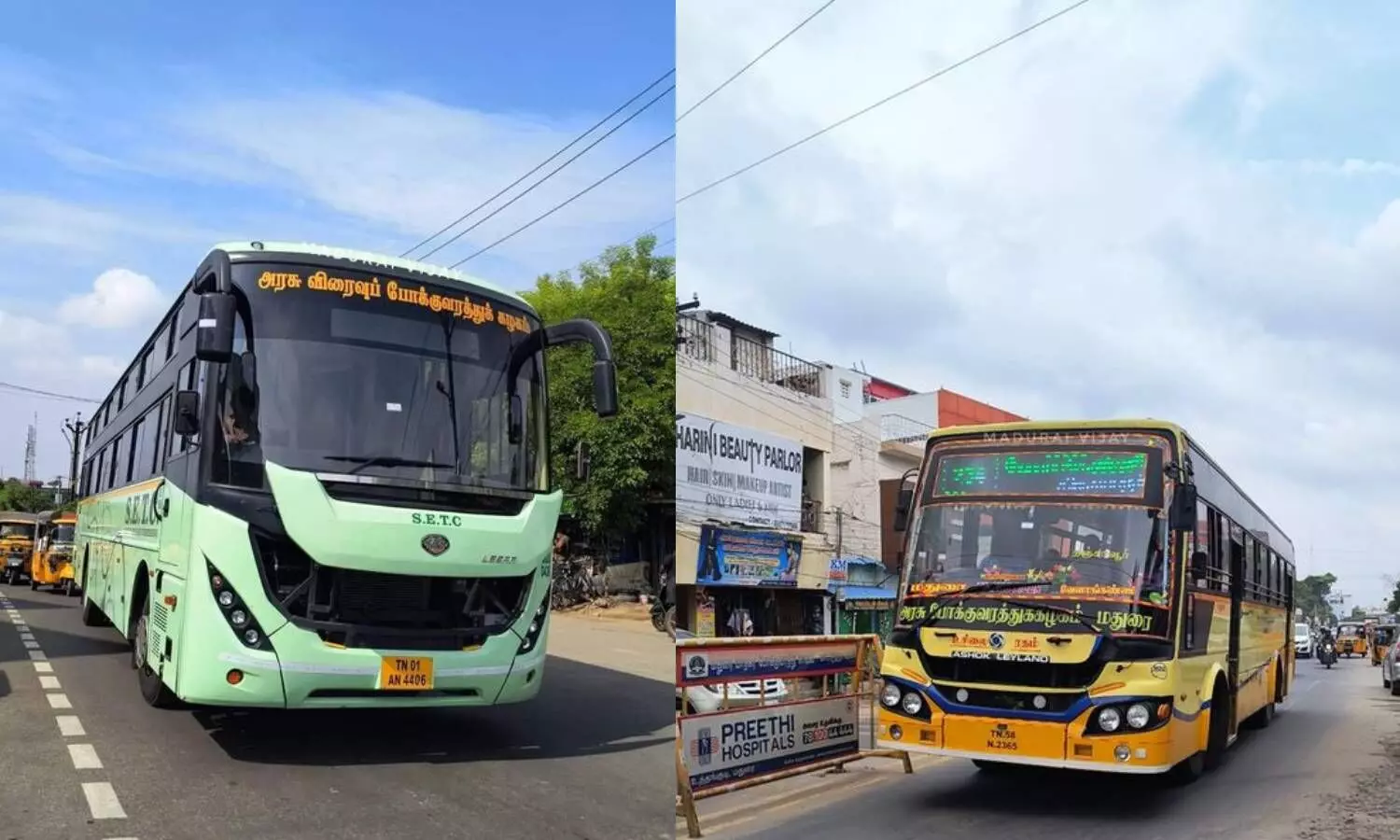 Tamil Nadu Corporation buses