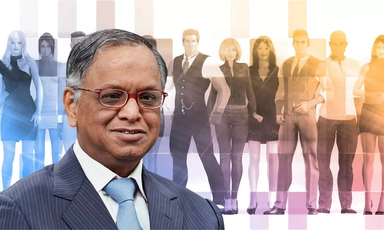 infosys founder NR Narayana Murthy , picture of Indian Employees