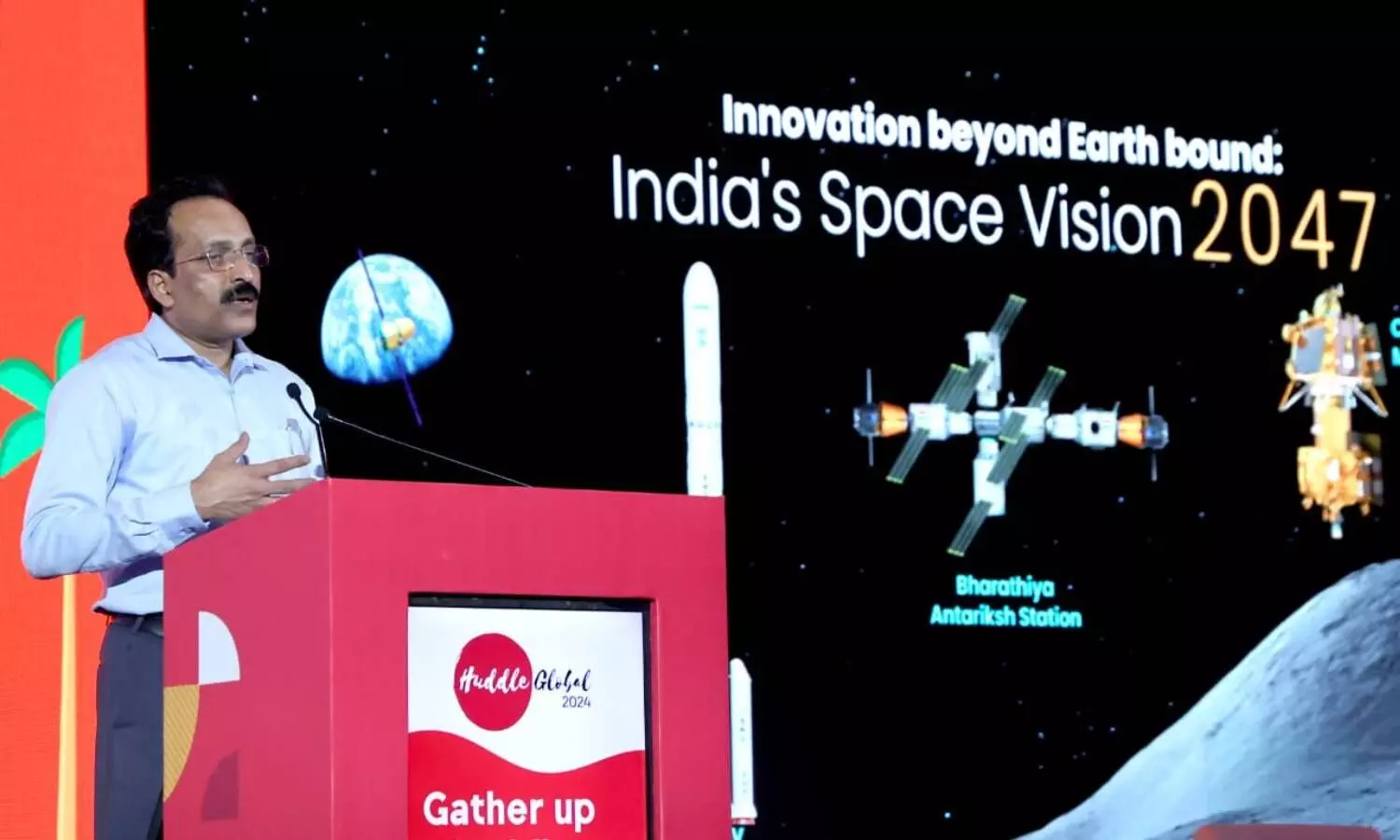 isro chairman s somanath speaking on huddle global summit