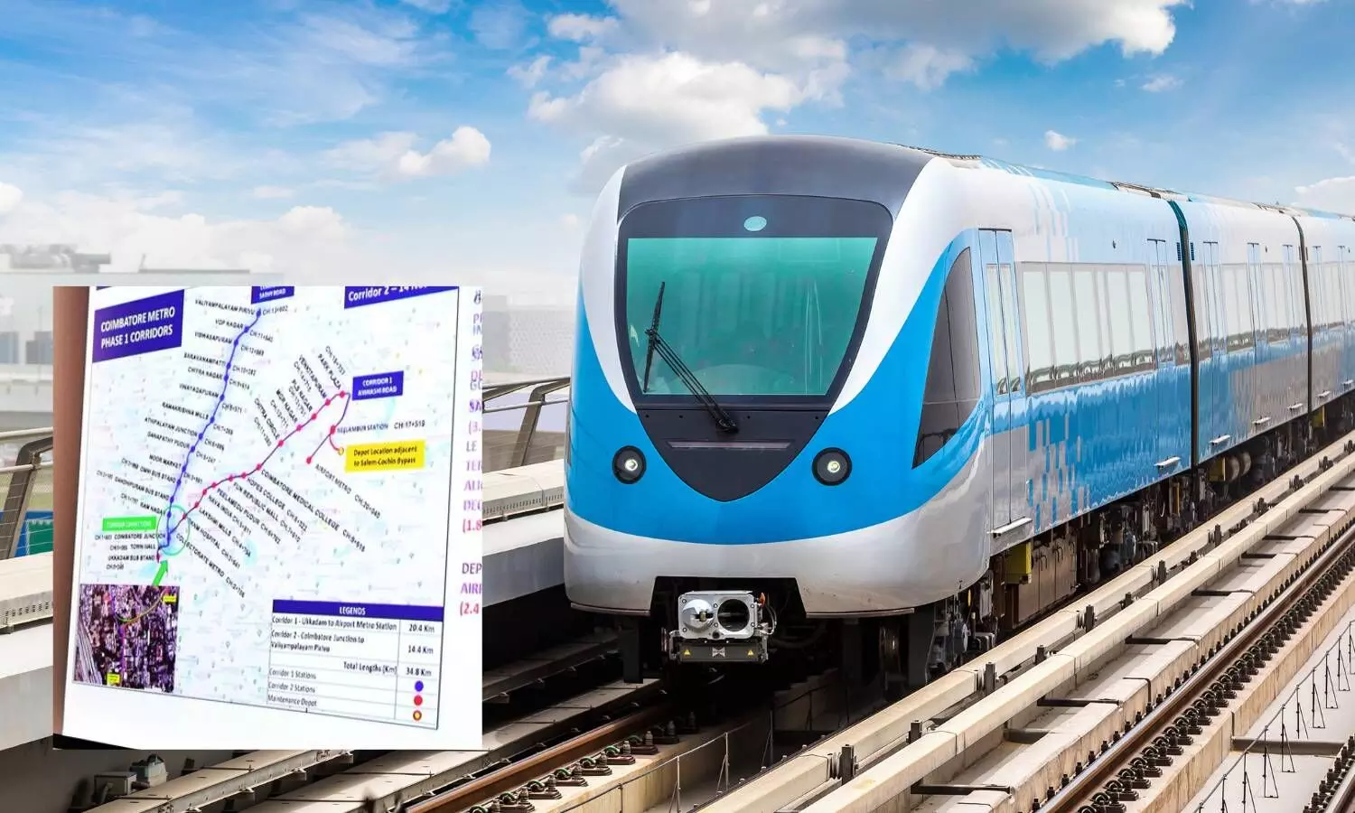 proposed coimbatore metro train